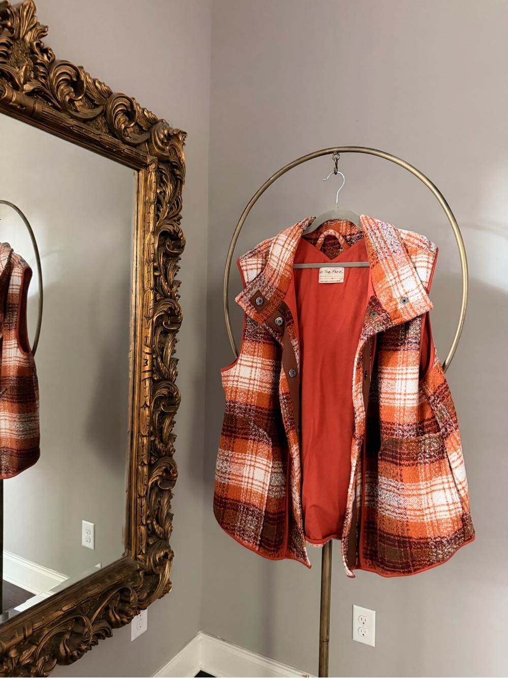 Free People Wrapped Up Blanket Vest in Topaz Combo - Picture 3 of 10